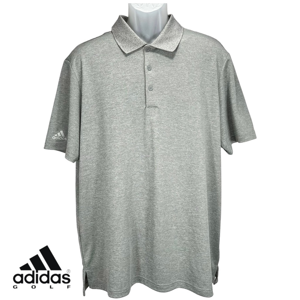 Adidas | Men’s XL |‎ Gray Golf Performance Polo Shirt UPF 50